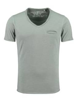 KEY LARGO Herren SODA New v-Neck T-Shirt, Faded Moss (1541), L von KEY LARGO