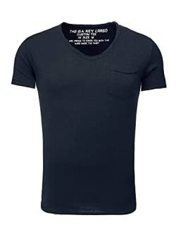 KEY LARGO Herren Water v-Neck T-Shirt, Navy (1200), S von KEY LARGO