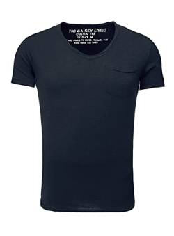 KEY LARGO Herren Water v-Neck T-Shirt, Navy (1200), XXL von KEY LARGO