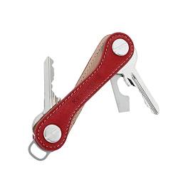 KEYKEEPA® -Nubukleder - Edler Key Organizer für bis zu 12 Schlüssel - Schlüsselorganizer inklusive Flaschenöffner und Öse für den Autoschlüssel - German Design Award Gewinner von KEYKEEPA