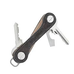 KEYKEEPA® -Nubukleder - Edler Key Organizer für bis zu 12 Schlüssel - Schlüsselorganizer inklusive Flaschenöffner und Öse für den Autoschlüssel - German Design Award Gewinner von KEYKEEPA