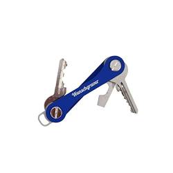 KEYKEEPA® mit Wunschgravur - Classic Key Organizer für bis zu 12 Schlüssel - Schlüsselorganizer inklusive Flaschenöffner und Öse für den Autoschlüssel - German Design Award Gewinner (Blau) von KEYKEEPA