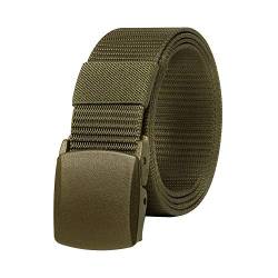 KEYNAT Gürtel Herren Nylon mit Kunststoff Schnalle, Militär Taktische Stoffgürtel Atmungsaktiv 125cm*3.8cm Unisex Canvas Belt for Outdoor Jeans, Sportarten von KEYNAT