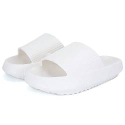 KEYUSHOP Cozislides Original Badeschuhe Damen Herren Kinder Super Weich Schlappi Schlappen rutschfest Badelatschen Sommer Wolkenschuhe Hausschuhe Cozy Slides Plattform Badeschlappen Strand Flip Flops von KEYUSHOP