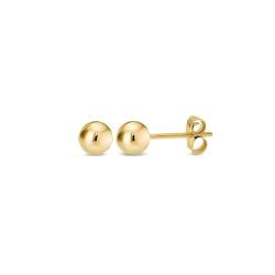 KEZEF 585 Kugel Ohrstecker Gold | Ohrringe Gold | Ohrringe Damen | Elegante Goldene Ohrringe Damen | Trendiger Schmuck für Damen, Herren & Kinder | Erhältlich in mehre Grösse 3mm- 9mm von KEZEF