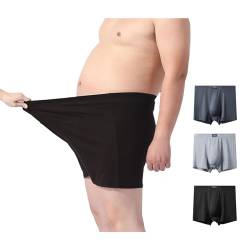 KFEXLYNG Boxershorts Herren (3er Pack) Große Unterwäsche Modal Elastische Bequeme Unterwäsche Weiche und Ideale Passform Oversized Unterwäsche mit vergrößerter und lockerer Passform 7XL 110-125KG von KFEXLYNG