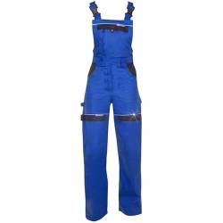 KG Sicherheitslatzhose für Frauen In BLAU - Latzhose Arbeitshose Damen Mädchen Schutzhose Arbeitslatzhose Kombihose (42) von KG