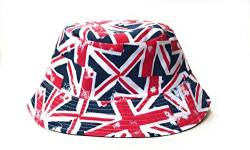 KGM Modischer Designer-Hut mit britischem Union Jack-Muster von KGM