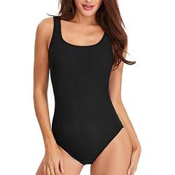 Monokini Damen Sexy Sport One Piece Badeanzugwettbewerb Frauen Bademode Badeanzüge U-Back Body-1_L. von KHDFYER