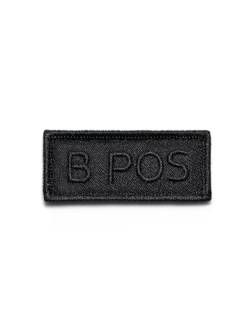 KHS Blutgruppen Patch, B POS, KHS.PABPOSB1.20, Schwarz von KHS