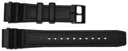 KHS Diverband Black, Ersatzarmband, PU, Länge 23cm, Stegbreite 22mm, KHS.EBDB.22, Uhrenarmband von KHS