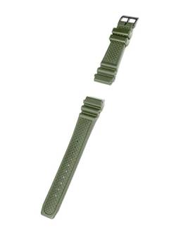 KHS Diverband oliv, Uhrenband, Uhrenarmband, Ersatzarmband, Taucherband aus salzwasserresitentem PU, Länge 23cm, Stegbreite 20mm, EBDO.20 von KHS