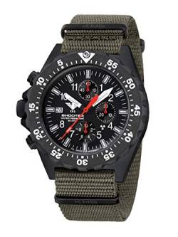 KHS Shooter MKII Chronograph HiCon SH2CHC.NSGO mit Natoband steingrau-Oliv von KHS