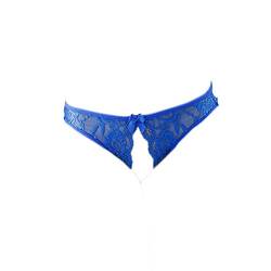 KHUFUZI Frauen sexy Unterwäsche Unterwäsche Spitze Tangas Höschen Niedliche G-Strings Kurzes Geschenk für Freundin (Blau) von KHUFUZI