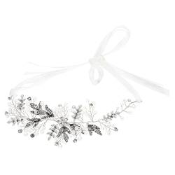 Braut-Stirnband, Blumenmädchen-Haar-Accessoire, modische Stirnbänder, geflochtenes Stirnband, Kristall-Braut-Haarband, Hochzeits-Kopfschmuck, Braut-Kopfschmuck for Hochzeit, Damen-Kopfschmuck, Damen-H von KHYYHA