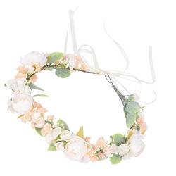 Brautkranz, Brautkopfschmuck for Hochzeit, Blumenmädchen-Stirnband, Blumenringe for Frauen, Festival-Haargirlande, Blumenstirnband, Blumenkronen for Frauen, Brautkranz, Kopfschmuck, Miss von KHYYHA