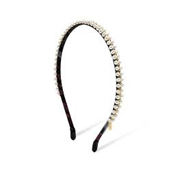 Haarreifen, weiblich, Retro-Stirnband, gebunden, Kopfbedeckung, weiblicher Haarschmuck, Haarreifen (Color : D, Size : 150 * 6mm) von KHYYHA