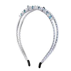 Handgefertigtes Perlen-Mesh-Doppelstab-Haarband, passendes Stirnband, Haarkarten-Kopfschmuck von KHYYHA