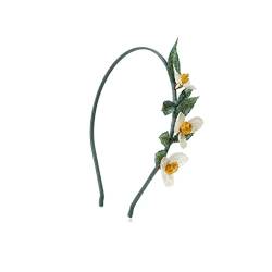 Handgemachte gestapelte Blumen bestickte Blätter Haarband Stirnband Haarkarte Kopfschmuck von KHYYHA