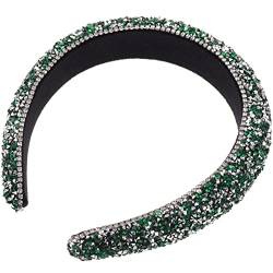 Modische Weihnachts-Stirnbänder for Mädchen, modisches Haarband, Strass-Stirnband, Dekoration, barockes Mädchen-Haarband, exquisites Haarband, grüne modische Weihnachts-Stirnbänder for Mädchen (Color von KHYYHA