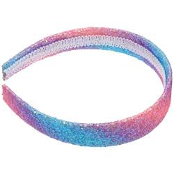 Spa-Stirnband, Make-up-Stirnband, zartes Haarband, tragbares Stirnband, Glitzer-Stirnband, Damen-Stirnband mit Paillettenverzierung, Spa-Stirnband, Mädchen-Stirnbänder (Color : As Shown, Size : 14x1 von KHYYHA