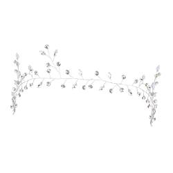 Strass-Stirnband, Strass-Haarschmuck, Strass-Kopfbedeckung, Mädchen-Haargummis, Hochzeit, Perlen-Haarschmuck for Frauen, Braut-Haarband, Hochzeits-Haar-Accessoire, Braut-Stirnband von KHYYHA