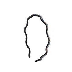 Welliger Haarreifen, weiblicher Perlen-Reifen-Kopfbedeckungs-Stirnband, alles passende Haar-Accessoires von KHYYHA
