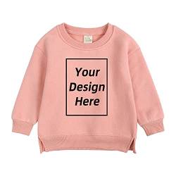 KIDS TALES Fügen Sie Ihren eigenen Text hinzu und entwerfen Sie Sweatshirt Benutzerdefinierte personalisierte Pullover Jungen Mädchen Gebürstete Fleece-Baumwolloberteile von KIDS TALES