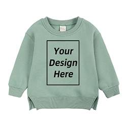 KIDS TALES Fügen Sie Ihren eigenen Text hinzu und entwerfen Sie Sweatshirt Benutzerdefinierte personalisierte Pullover Jungen Mädchen Gebürstete Fleece-Baumwolloberteile von KIDS TALES