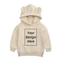 KIDS TALES Kinder Jungen Mädchen Custom Sweatshirt Fügen Sie Ihren eigenen Text hinzu und entwerfen Sie Hoodie Baumwolle personalisierte Pullover von KIDS TALES