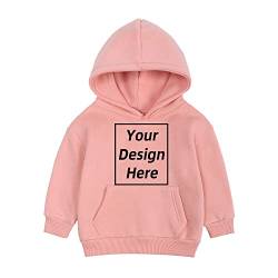 KIDS TALES Sweatshirt für Jungen und Mädchen Fügen Sie Ihren eigenen Text hinzu Design Hoodie Jugend Kinder Gebürsteter Fleece Personalisierter Pullover von KIDS TALES