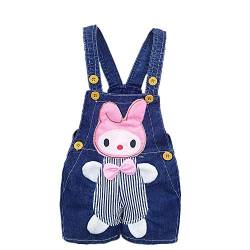 KIDSCOOL SPACE Baby Sommer Baumwolle Denim 3D Cartoon Bunny Weiche Shorts Overalls,Blau,6-12 Monate von KIDSCOOL SPACE