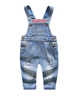 KIDSCOOL SPACE Baby & kleine Jungen/Mädchen Blue Denim Latzhose, Jeanshose,Blau,3-4 Jahre von KIDSCOOL SPACE