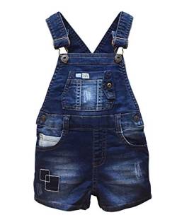 KIDSCOOL SPACE Baby & kleine Mädchen/Jungen Sommershorts,verstellbare Jean Shortall Overalls,Blau,2-3 Jahre von KIDSCOOL SPACE