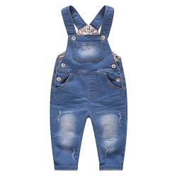 KIDSCOOL SPACE Jeans-Overalls für Babys und kleine Jungen/Mädchen,Jean Workwear,Hellblau,6-12 Monate von KIDSCOOL SPACE