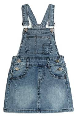 KIDSCOOL SPACE Rock für große Mädchen, zerrissener, weicher, elastischer Denim-Sommer-Overall für Mädchen, Tiefblau, 9-10 Jahre von KIDSCOOL SPACE