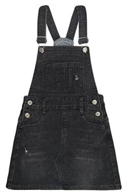 KIDSCOOL SPACE Rock für große Mädchen, zerrissener, weicher, elastischer Denim-Sommerkleid für Mädchen, Schwarz, 8-9 Jahre von KIDSCOOL SPACE