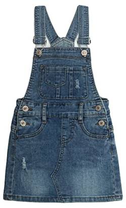 KIDSCOOL SPACE Rock für große Mädchen, zerrissener, weicher, elastischer Denim-Sommerkleid für Mädchen, Tiefblau, 9–10 Jahre von KIDSCOOL SPACE