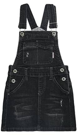 KIDSCOOL SPACE Rock für kleine Mädchen, zerrissenes, weiches, dehnbares Denim-Sommerkleid für Mädchen, Schwarz, 5–6 Jahre von KIDSCOOL SPACE