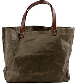 KIDYBO Reisetasche aus gewachstem Segeltuch – Extra große Tragetasche for Damen (Size : Gray) von KIDYBO