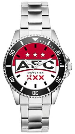 KIESENBERG Damenuhr Amsterdam AFC Geschenk Artikel Idee Fan Armbanduhr Ø 33 mm Metallarmband Uhr D-20230004 von KIESENBERG