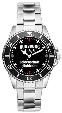KIESENBERG Damenuhr Augsburg Geschenk Artikel Idee Fan Armbanduhr Ø 33 mm Metallarmband Uhr D-2363 von KIESENBERG