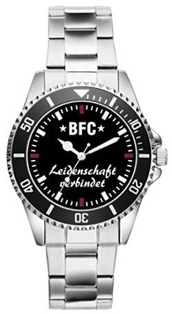 KIESENBERG Damenuhr BFC Berlin Geschenk Artikel Idee Fan Armbanduhr Ø 33 mm Metallarmband Uhr D-2408 von KIESENBERG