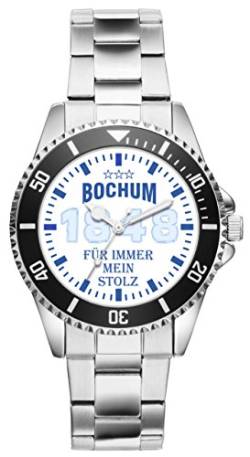 KIESENBERG Damenuhr Bochum Geschenk Artikel Idee Fan Armbanduhr Ø 33 mm Metallarmband Uhr D-6088 von KIESENBERG