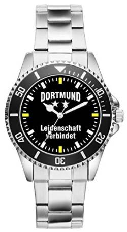 KIESENBERG Damenuhr Dortmund Geschenk Artikel Idee Fan Armbanduhr Ø 33 mm Metallarmband Uhr D-2274 von KIESENBERG