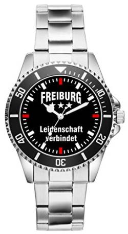 KIESENBERG Damenuhr Freiburg Geschenk Artikel Idee Fan Armbanduhr Ø 33 mm Metallarmband Uhr D-2299 von KIESENBERG