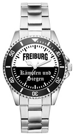 KIESENBERG Damenuhr Freiburg Geschenk Artikel Idee Fan Armbanduhr Ø 33 mm Metallarmband Uhr D-2705 von KIESENBERG