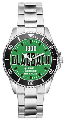 KIESENBERG Damenuhr Gladbach Geschenk Artikel Idee Fan Armbanduhr Ø 33 mm Metallarmband Uhr D-6095 von KIESENBERG