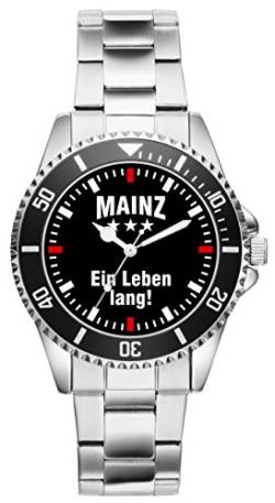 KIESENBERG Damenuhr Mainz Geschenk Artikel Idee Fan Armbanduhr Ø 33 mm Metallarmband Uhr D-2342 von KIESENBERG