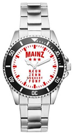 KIESENBERG Damenuhr Mainz Geschenk Artikel Idee Fan Armbanduhr Ø 33 mm Metallarmband Uhr D-6030 von KIESENBERG